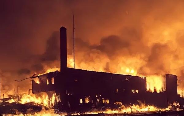 После нападения беспилотников в Курской области произошли взрывы, вызвавшие масштабный пожар на нефтяном хранилище