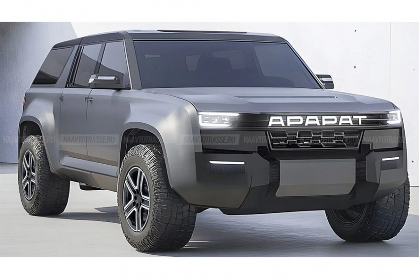 На рендерах представлен вариант нового внедорожника КамАЗ-5350 Арарат 2025