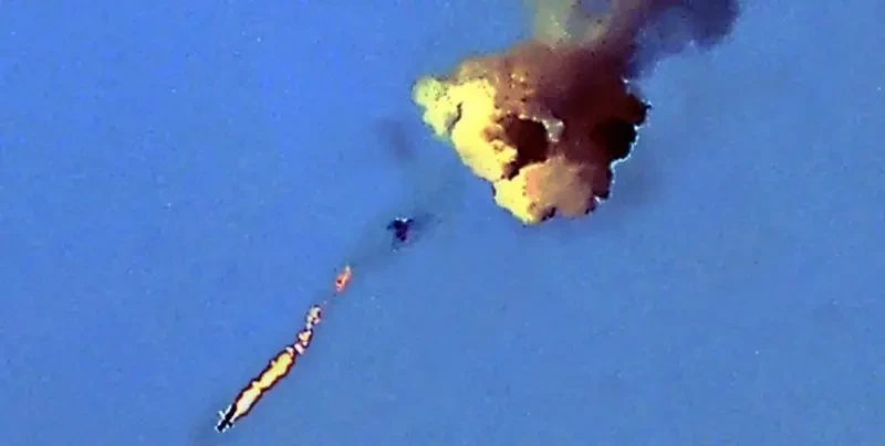 КНДР показала уничтожение условной цели новой ракетой с истребителя МиГ-29