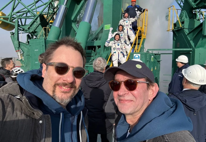 Константин Хабенский, Александр Цыпкин, Алексей Воробьёв и Наталья Давыдова побывали на запуске ракеты "Союз" на Байконуре