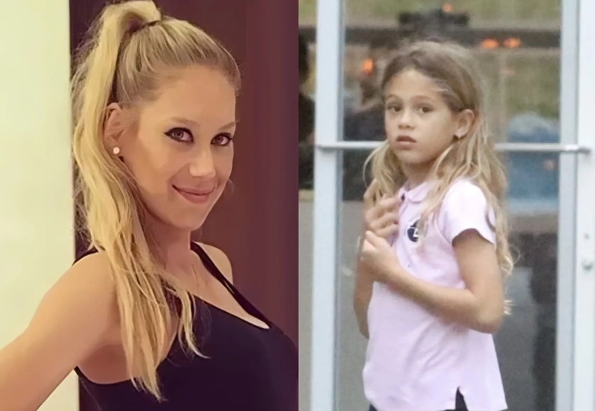 Беременную Анну Курникову засняли с дочерьми от Энрике Иглесиаса