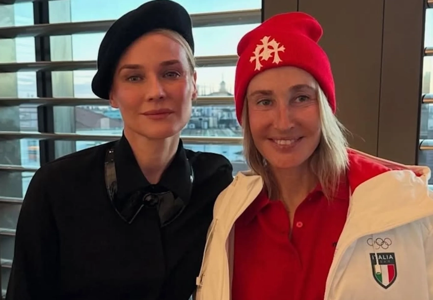 Шарлиз Терон, Диана Крюгер, Оксана Бондаренко и Александр Роднянский* посетили открытие Олимпийских игр в Милане