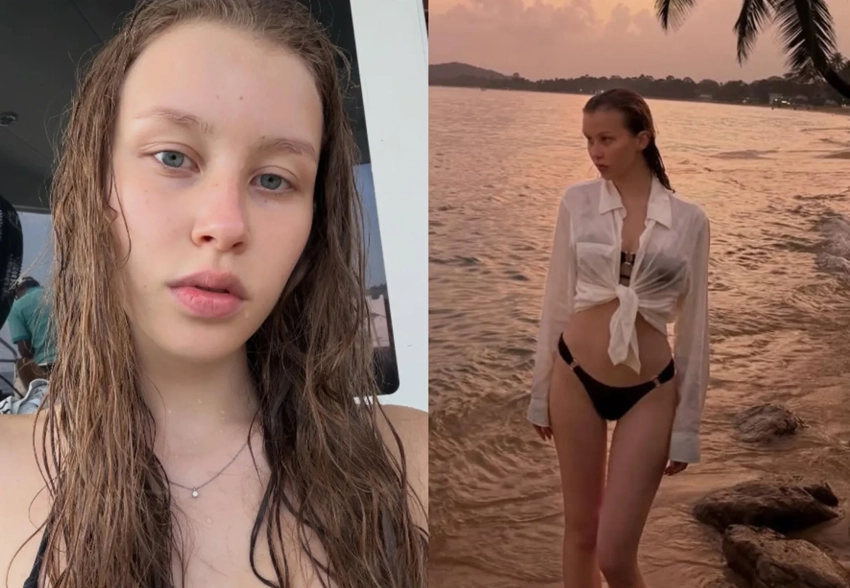 Анна Пересильд снялась в бикини на отдыхе с Ваней Дмитриенко