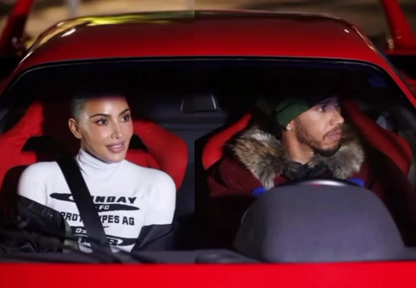 Льюис Хэмилтон опубликовал видео с Ким Кардашьян на фоне слухов об их романе