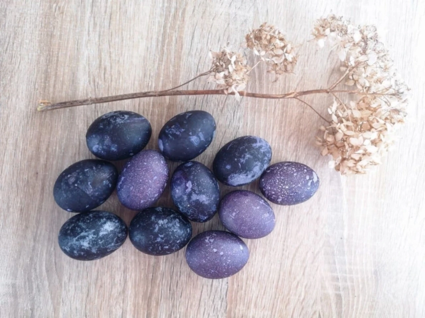 Как покрасить яйца к Пасхе в фиолетовый цвет: 3 натуральных способа